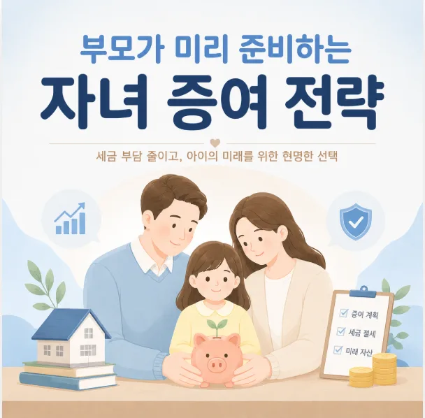 2026년 자녀 증여, 세금 줄이는 3가지 방법 총정리 — 비즈니스·경제 — yeon_dodo_