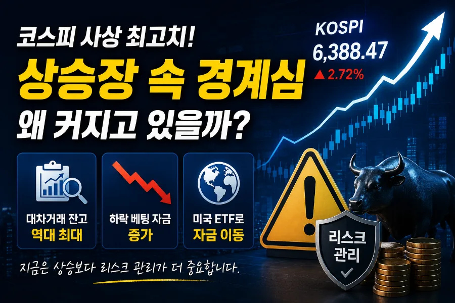 코스피 최고치 속 하락 베팅 증가 2026년 투자 전략 2
