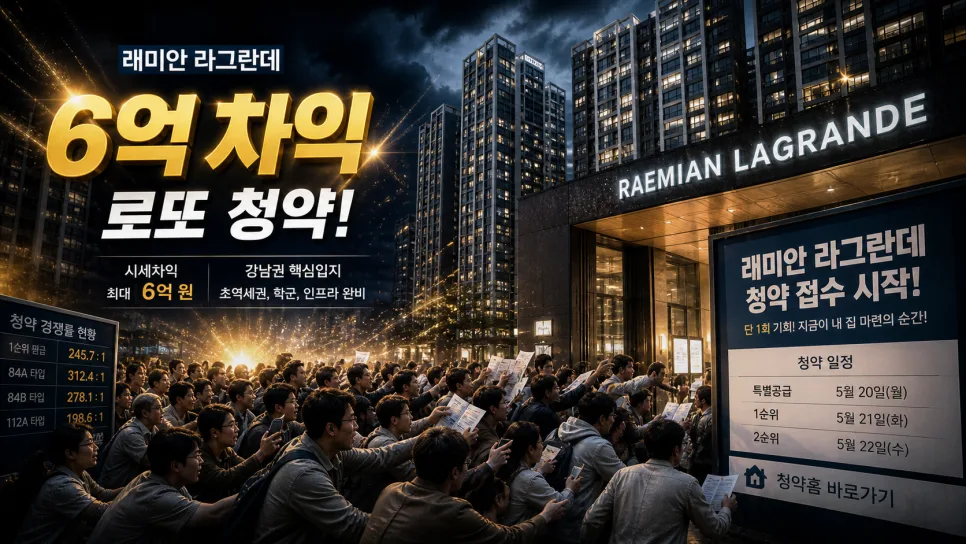 래미안 라그란데 줍줍, 6억 차익 가능한 이유와 조건 2026 2