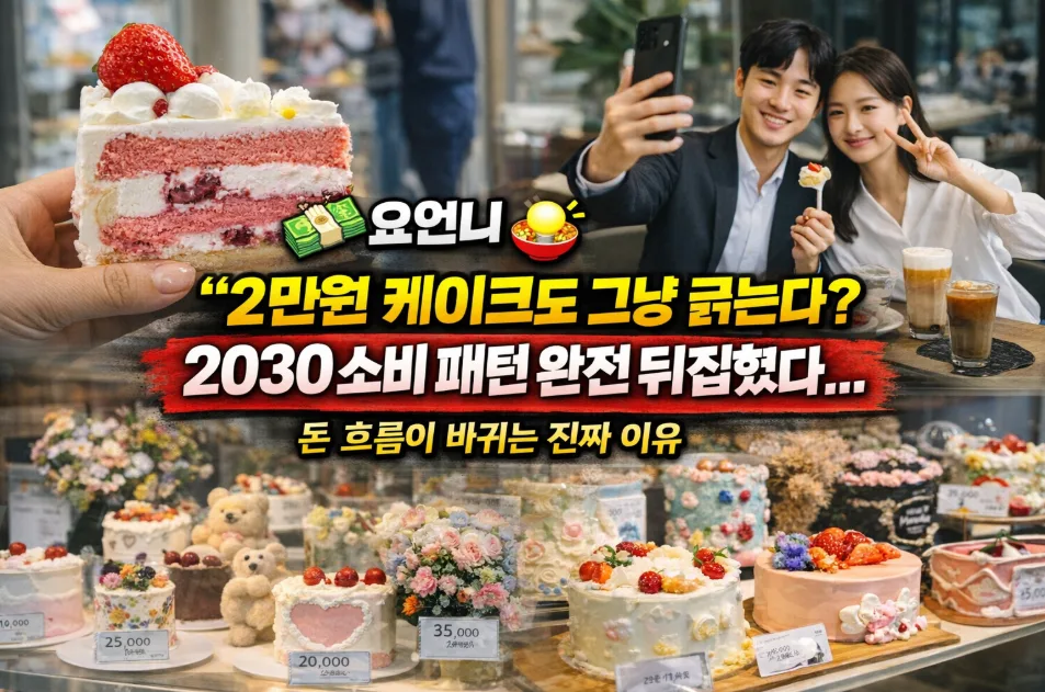 2030 소비 패턴: 2만원 케이크도 '보여주기'에 팔리는 이유 2026