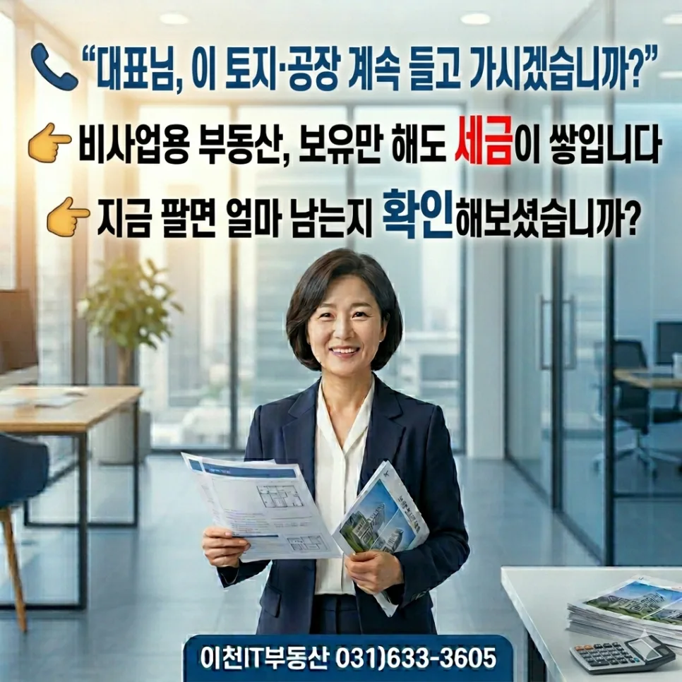 기업 비사업용부동산, 2026년 세금 폭탄 피하는 법 5가지 3