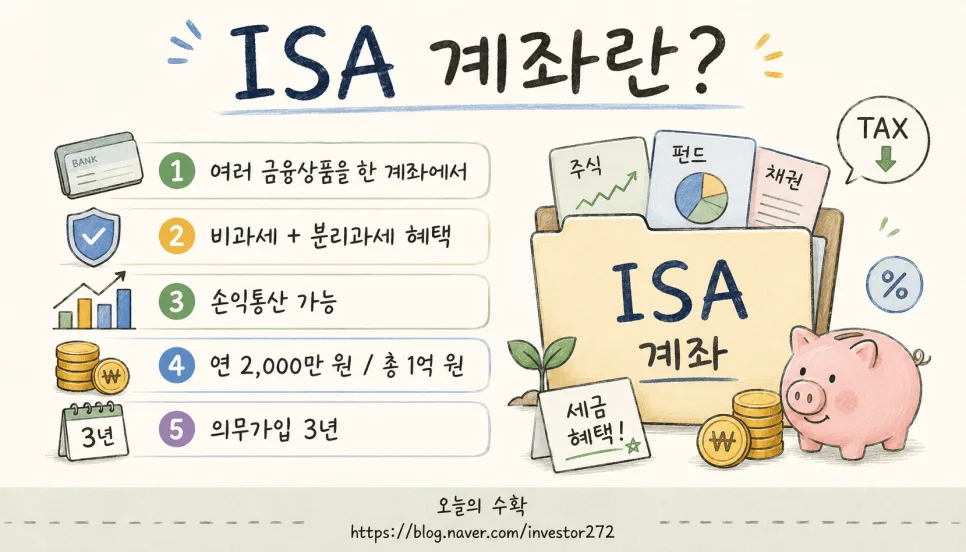 ISA 계좌, 2026년 절세 혜택 극대화하는 방법 총정리