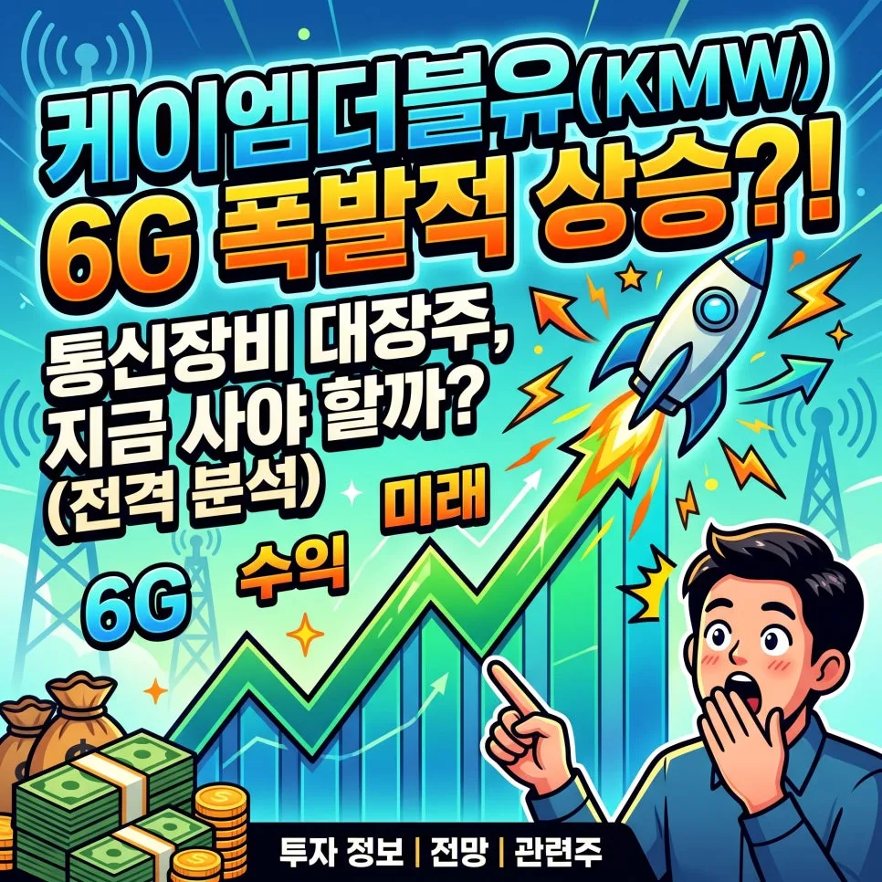 케이엠더블유 주가 전망: 6G 통신장비 대장주 2026년 급등 가능성 분석