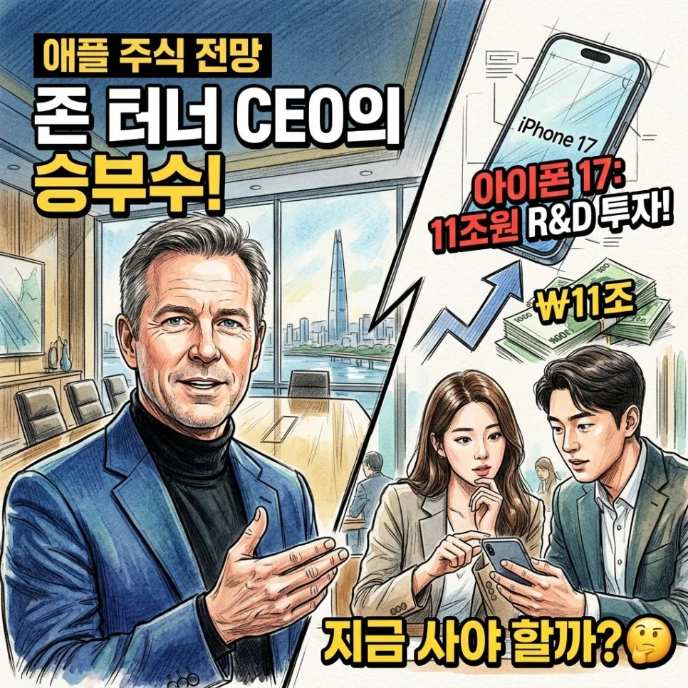 애플 주가 전망 2026: AI 투자 급증, 신 CEO 계획은?