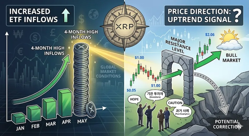 XRP 현물 ETF 자금 유입 2026년 전망: 상승 신호탄일까?