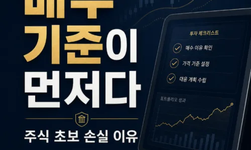 주식 물렸을 때 현명하게 대처하는 4가지 기준 2026 2