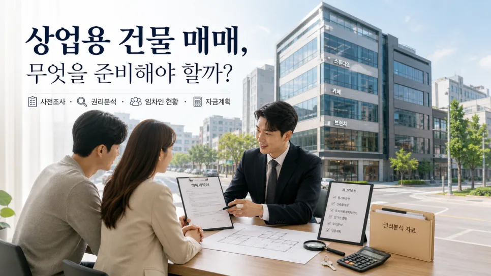 상업용 건물 매매 절차 및 세금 완벽 정리 (2026년 최신)