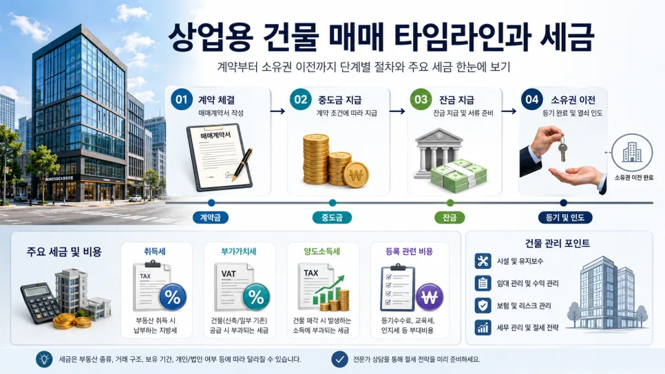 상업용 건물 매매 절차 및 세금 완벽 정리 (2026년 최신) 2