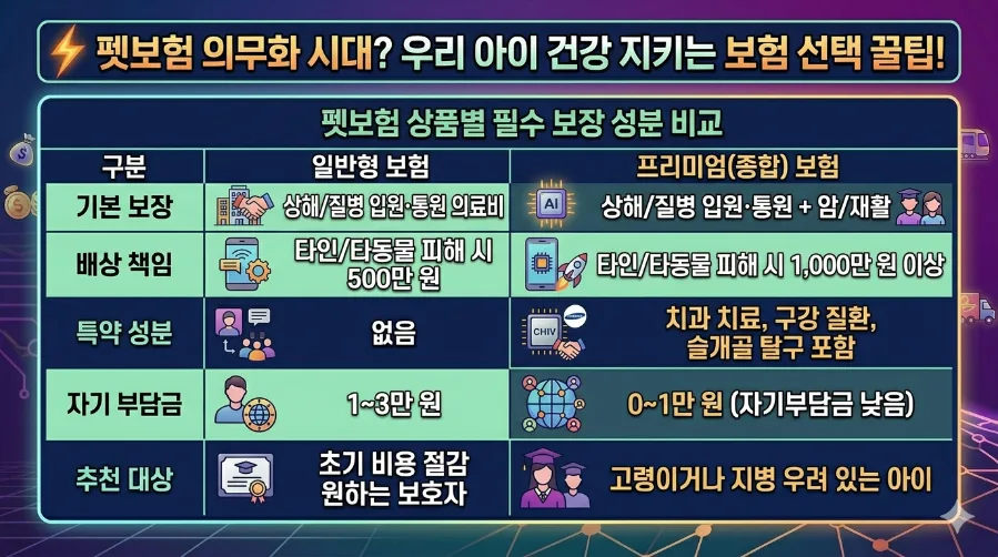 2026년 펫보험, 우리 아이 위한 필수 보장 3가지와 가입 전략 2