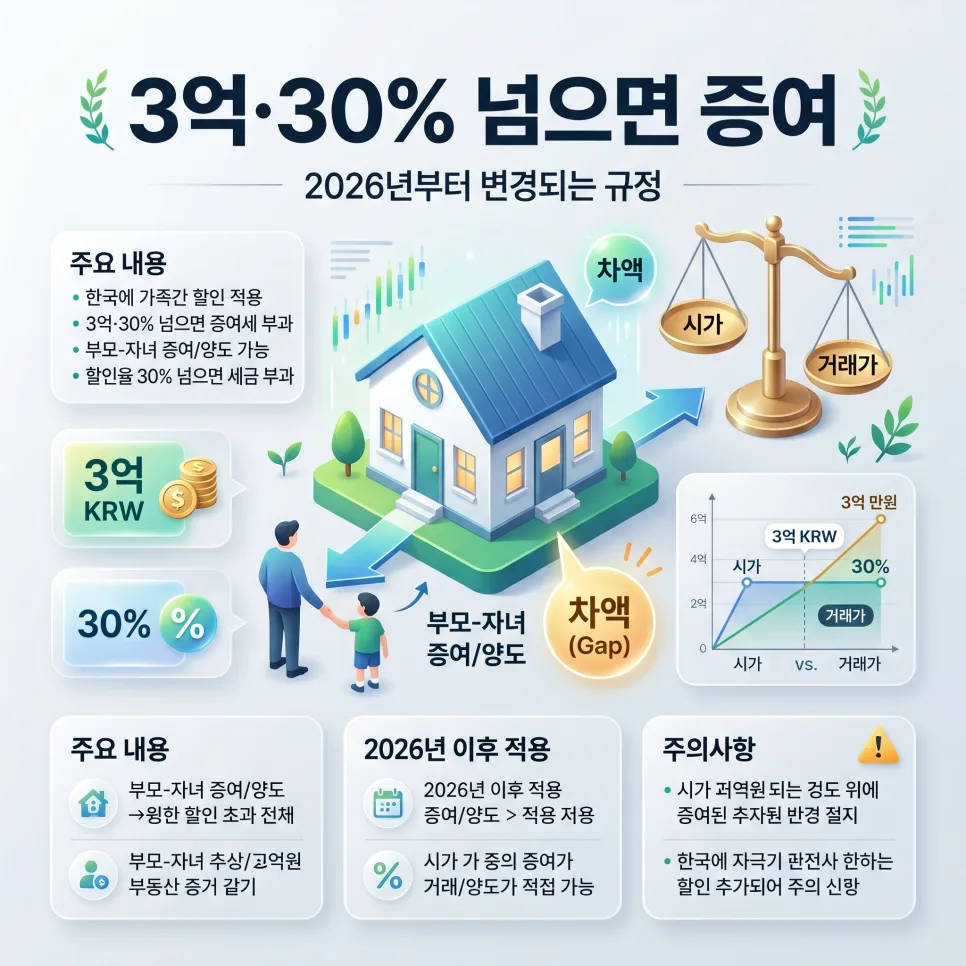 2026년 가족 부동산 거래, 1억 세금폭탄 피하는 법 2