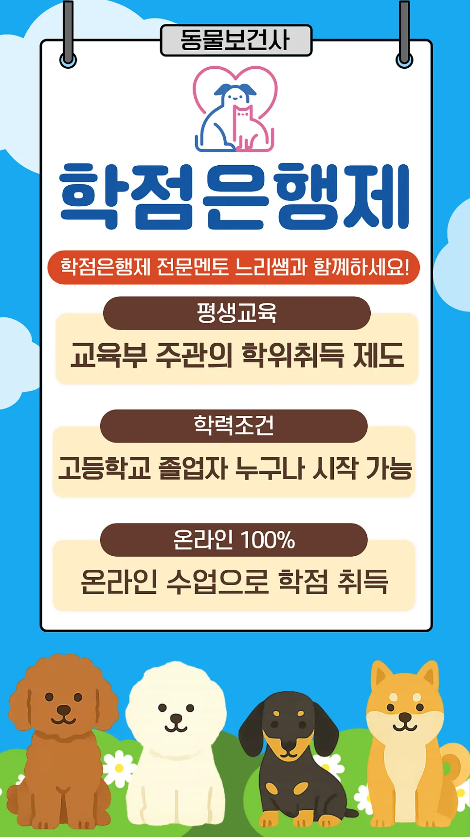 고졸도 가능한 동물보건사 응시자격? 학점은행제 활용법 2026 2