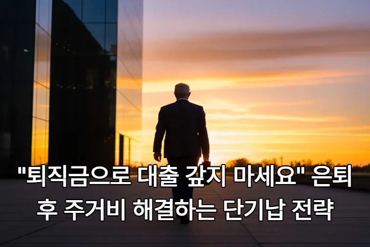 은퇴 후 주거비 해결법: 퇴직금 활용 전략 2026