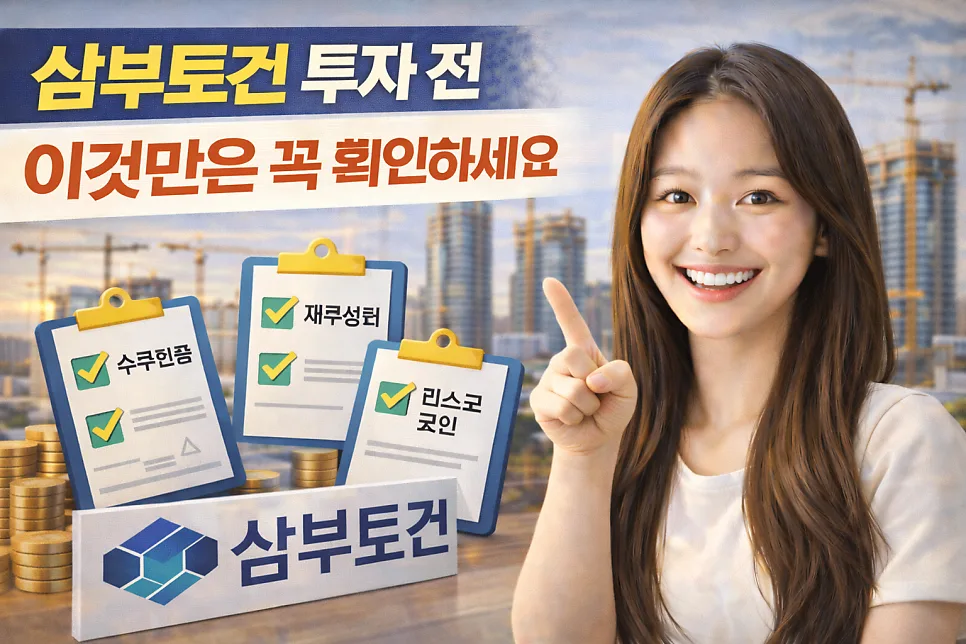 삼부토건 투자 전 필수 점검 사항 2026: 재무 상태부터 미래 성장성까지 — 비즈니스·경제 — ssisisi
