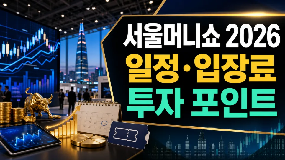 서울머니쇼 2026 후기: 투자 포인트와 놓치면 아쉬운 정보 총정리