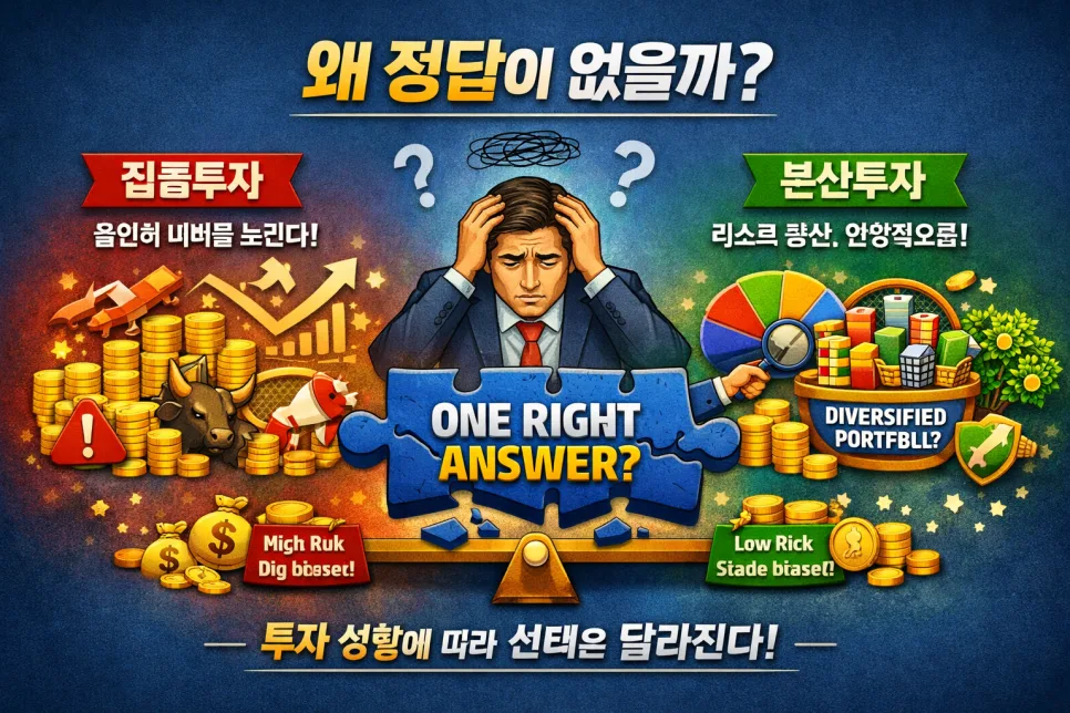 주식 투자: 집중 vs 분산, 나에게 맞는 전략 찾기 2026 3