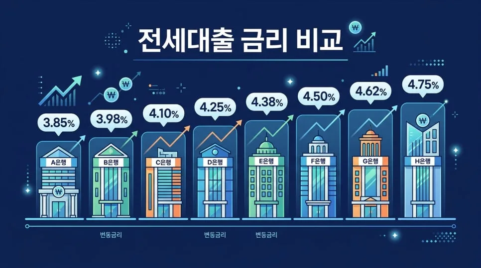 2026년 전세대출 최저 금리 3.55% 찾는 법 완벽 가이드