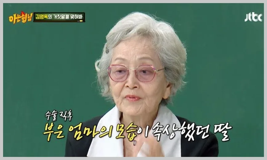 김영옥 쌍꺼풀 수술 50년 전 고백, 딸 반응과 비하인드 2026 — 스타·아이돌 — reviewzzin