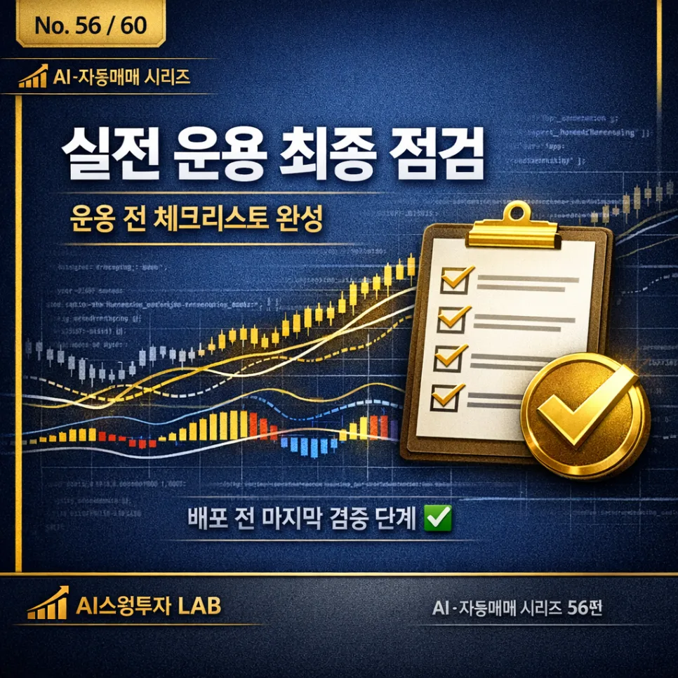 AI 자동매매 실전 투입 전 최종 점검법 2026