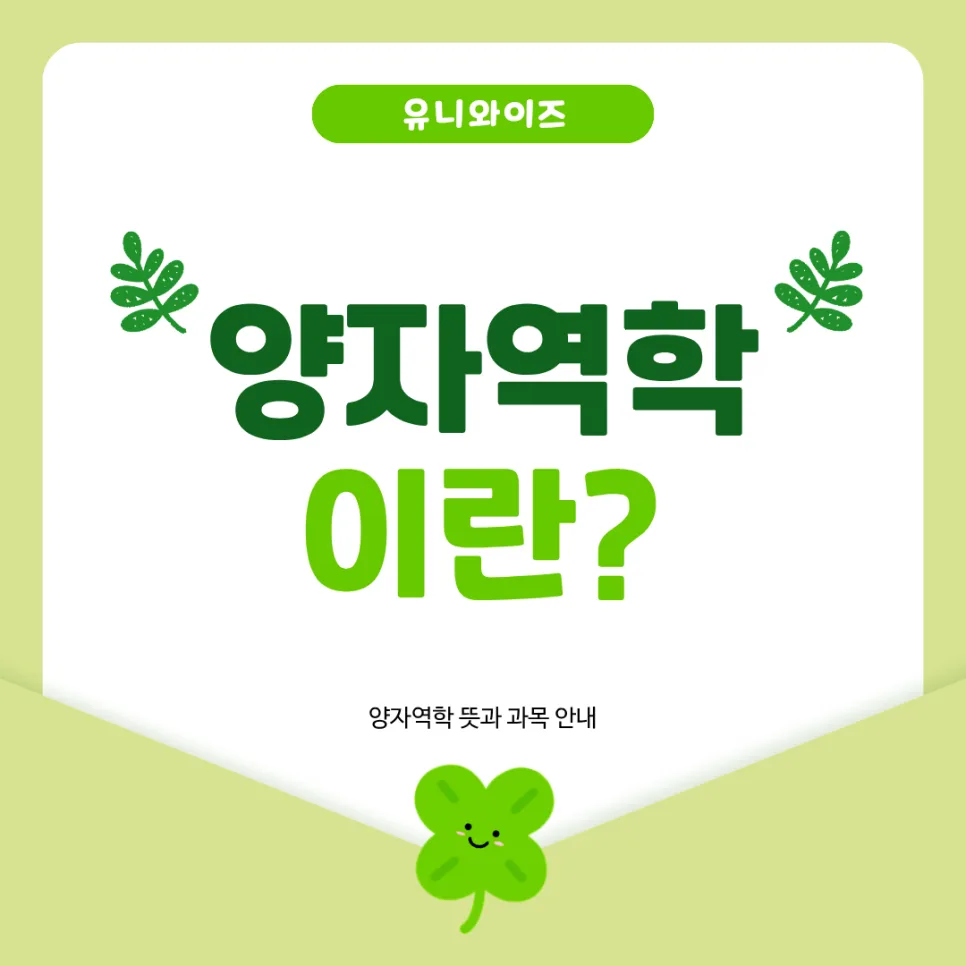 양자역학 개념 총정리 2026: 대학 인강 추천 및 공부법 2