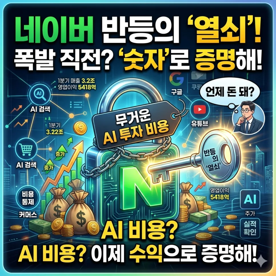 네이버 주가 전망 2026: AI 비용이 실적 전환점 될까?