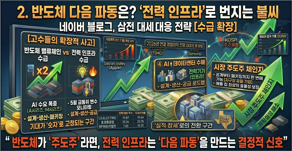 2026년 반도체 투자, 고수들은 왜 삼성전자 26만 원에도 주목할까? 2