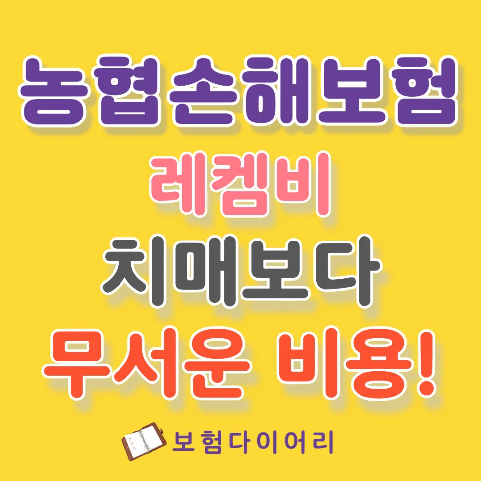 농협 레켐비 치매 간병비 2026년 대비 완벽 가이드