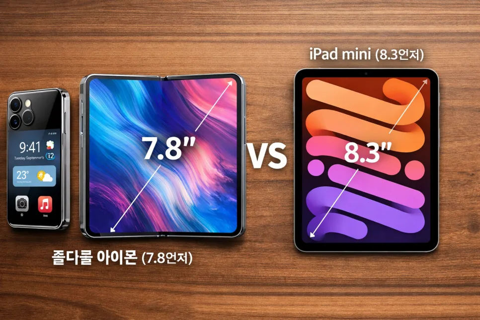 폴더블 아이폰, 아이패드 미니 닮은 이유와 출시일 2026년 전망 3