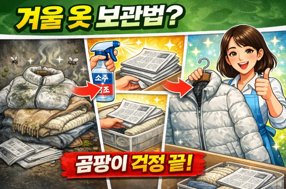 겨울 옷 보관법 2026: 소주와 신문지로 곰팡이 없이 새 옷처럼 — K-뷰티·패션 — i0865