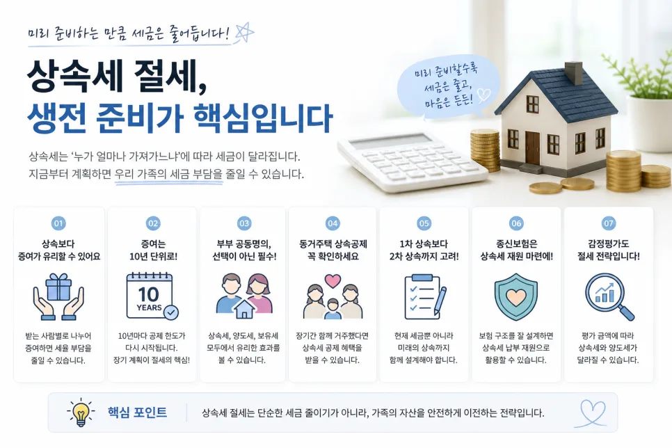 2026년 상속세 절세 전략: 사전 증여부터 공동명의까지 총정리 2