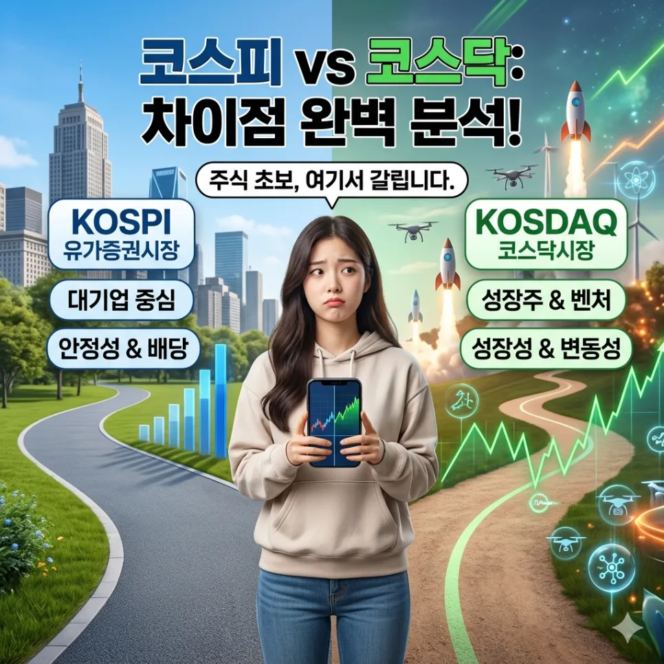 코스피 코스닥 뜻 2026: 주식 시장 핵심 차이 완벽 정리