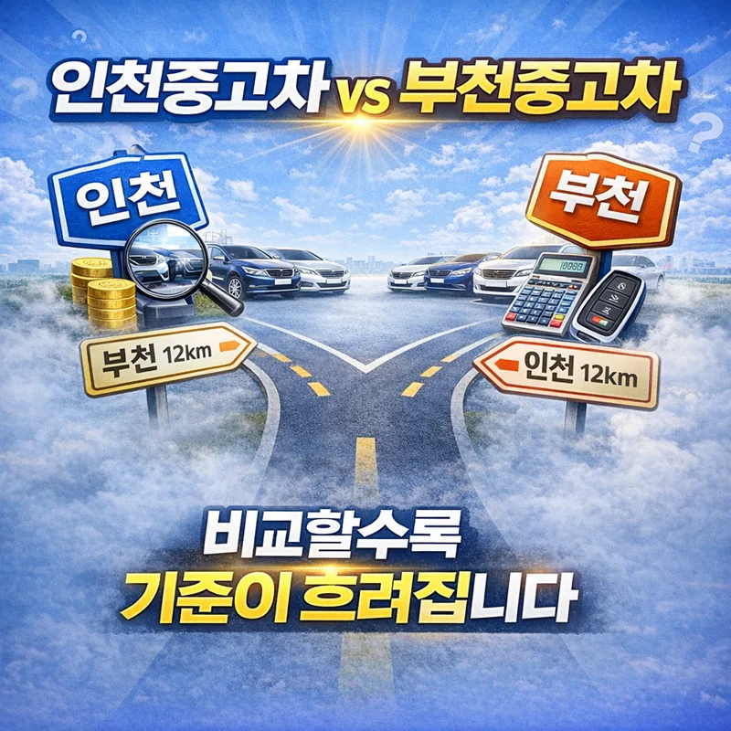 KB 국민차차차 매매단지 2026년, 인천·부천 중고차 선택 기준은? 2