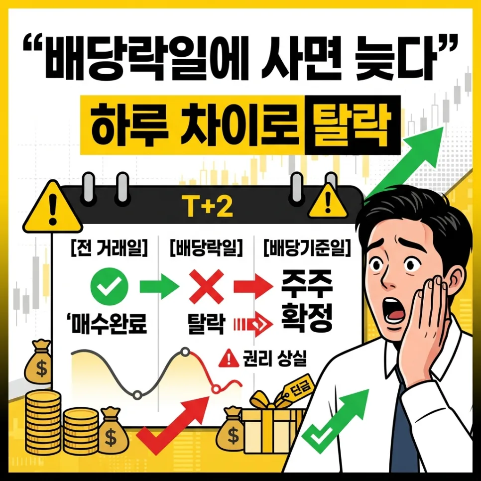 배당주 투자 2026: 배당락일 전 매수 마감일 완벽 정리