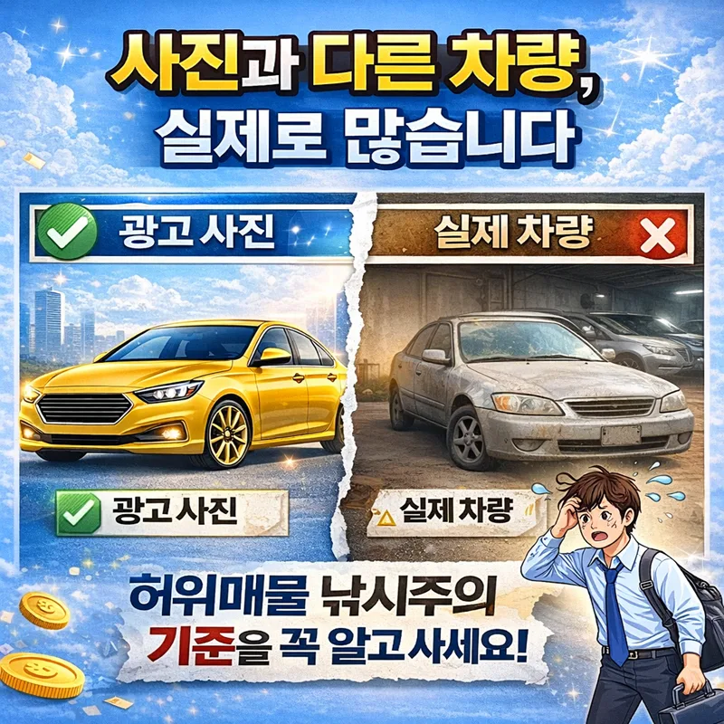간석중고차 허위매물 거르는 법: 자동차진단평가사 기준 2026 2