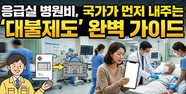 응급실 병원비 대납 제도 2026: 국가가 먼저 내주는 방법 총정리 2