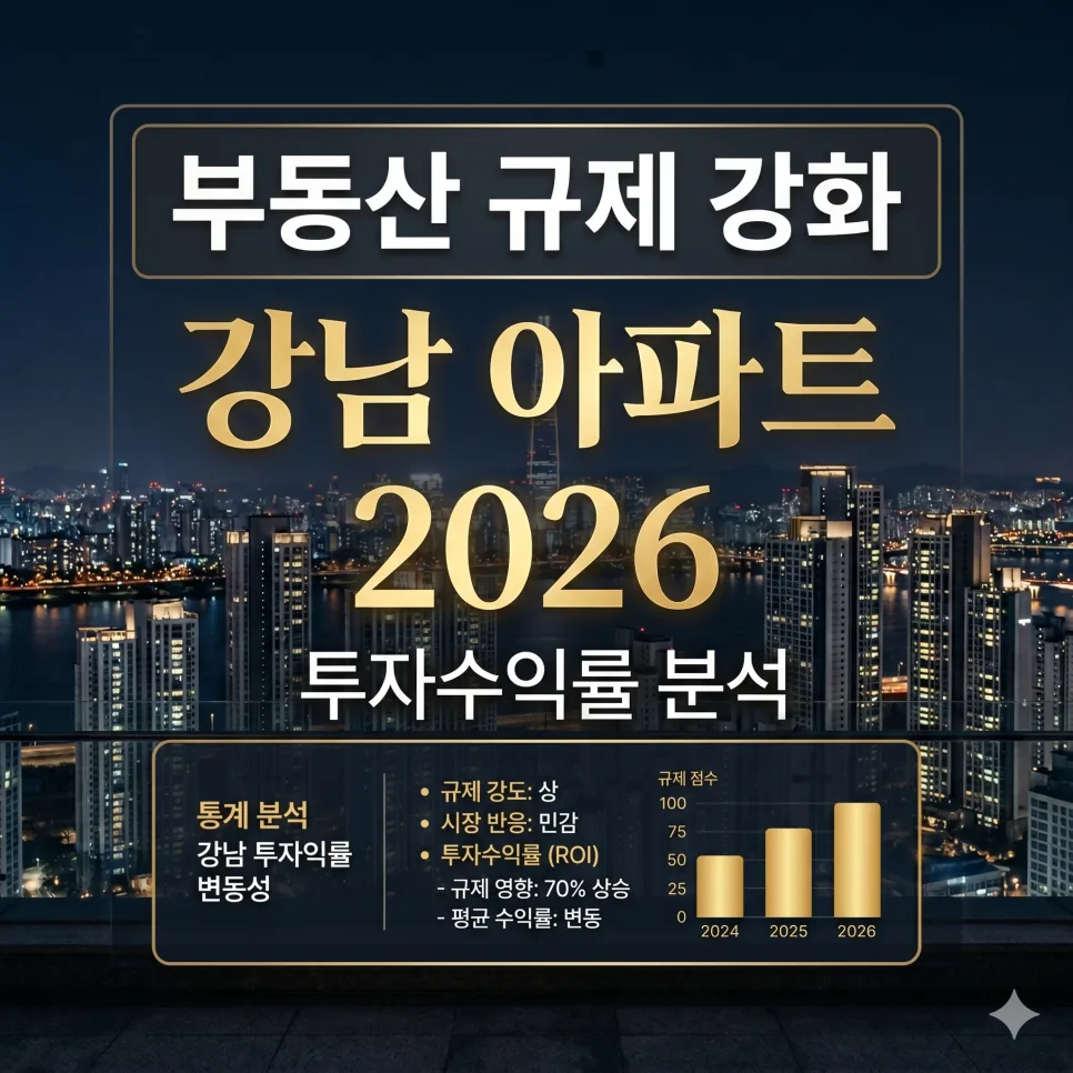 강남 아파트 투자 수익률 2026: 규제 속 핵심 비결 분석 — 비즈니스·경제 — chadolnam
