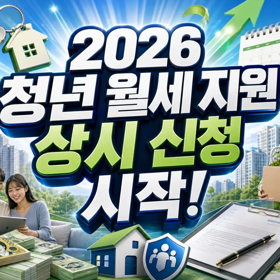 청년 월세 지원 2026: 상시 신청 자격과 방법 총정리