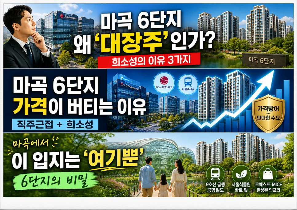 마곡 엠밸리 6단지 급매, 실거주+투자 '골든타임' 2026년 분석 2