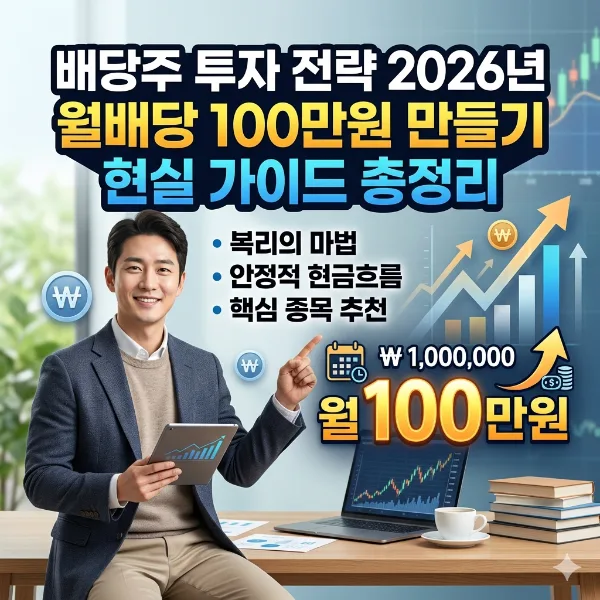 2026년 배당금 월 100만원 만드는 현실적 방법 3가지