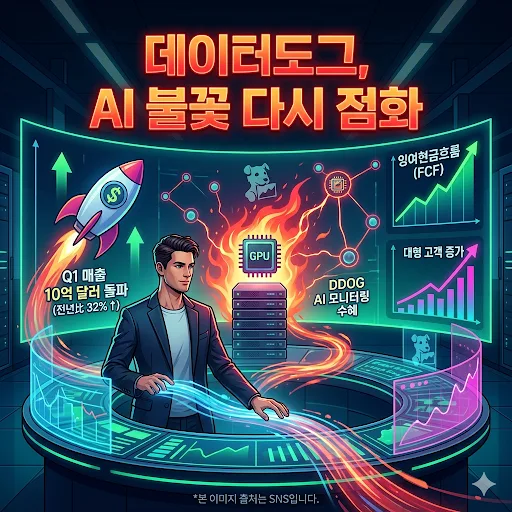 데이터도그 2026년 1분기 실적 분석: AI 수혜주 가능성과 주의점