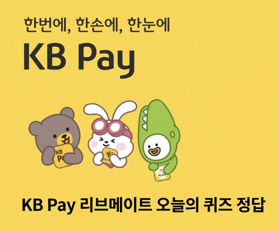 KB Pay 오늘의 퀴즈 정답 2026: 동남아 여행 할인 꿀팁 3