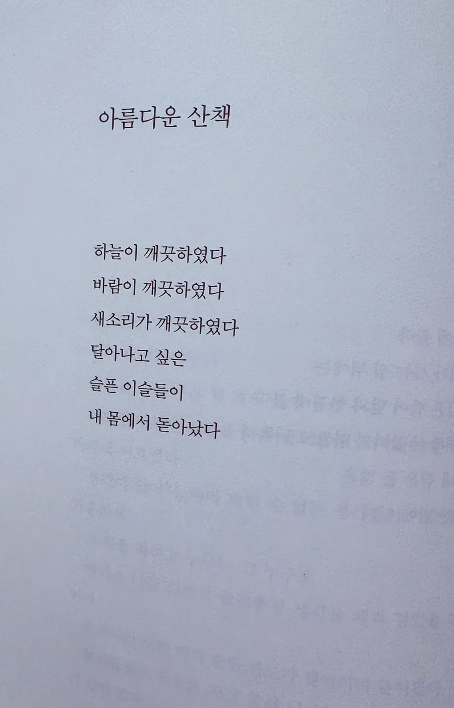 김용택 시 '아름다운 산책' 해설: 슬픈 이슬의 의미와 2026년 해석 2