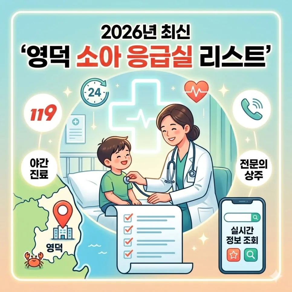 영덕 소아 응급실 찾기 2026: 야간/주말 진료 병원 총정리