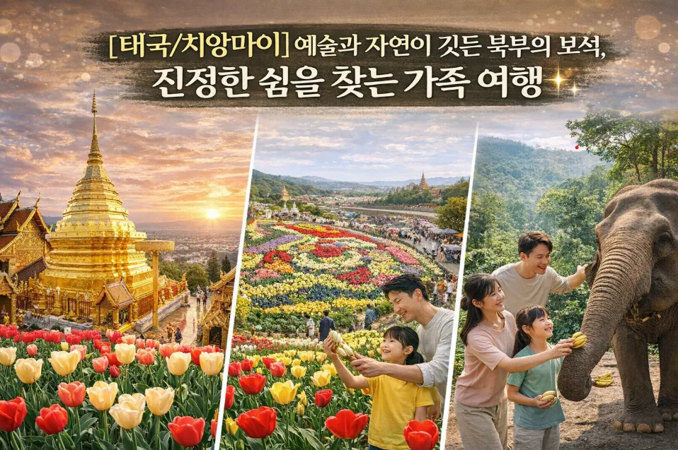 치앙마이 가족 여행 코스 2026: 쉼과 예술을 찾는 5곳 추천