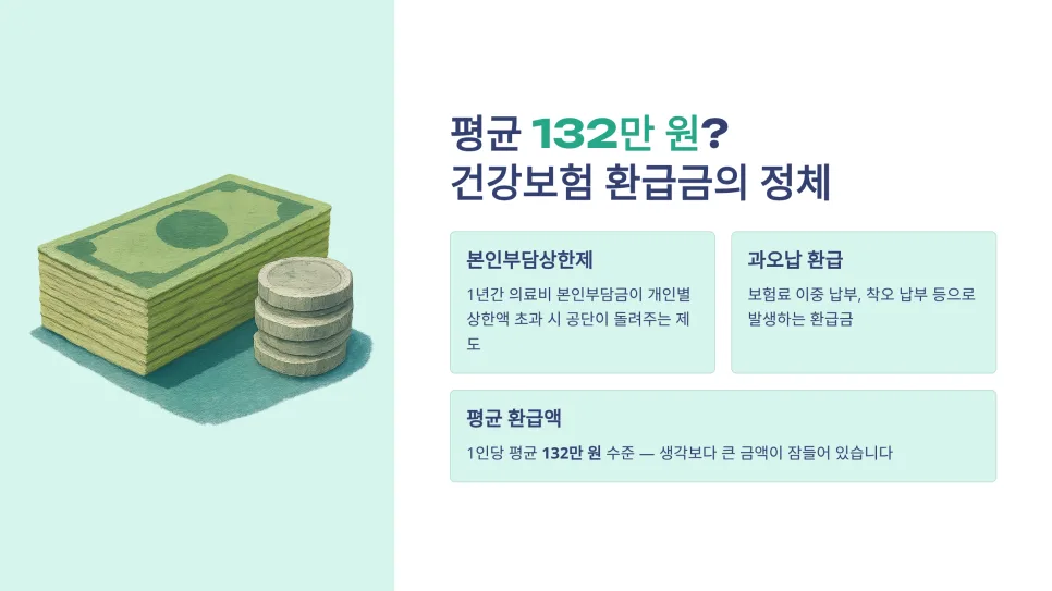 건강보험 환급금 2026년 조회 방법: 평균 132만원 찾는 법 2