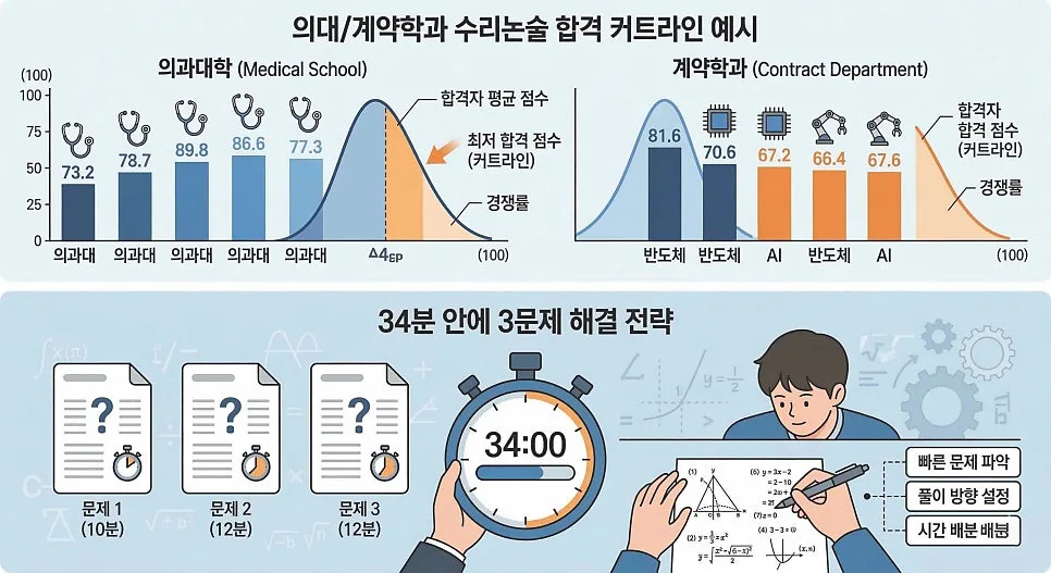 2027 의대/계약학과 수리논술 합격 전략: 3문제로 핵심 파악 — 교육·학문 — eunjung145
