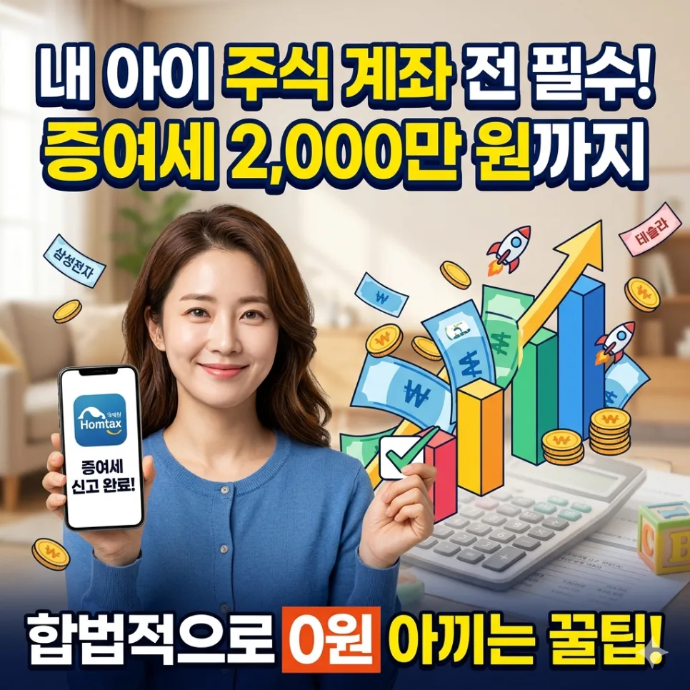미성년자 자녀 증여세 신고, 2천만원까지 0원 만드는 법 (2026) — 비즈니스·경제 — yknangel