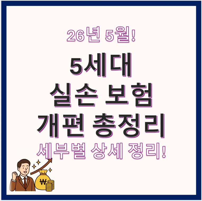 5세대 실손보험, 2026년 개편 핵심 총정리 및 가입 가이드