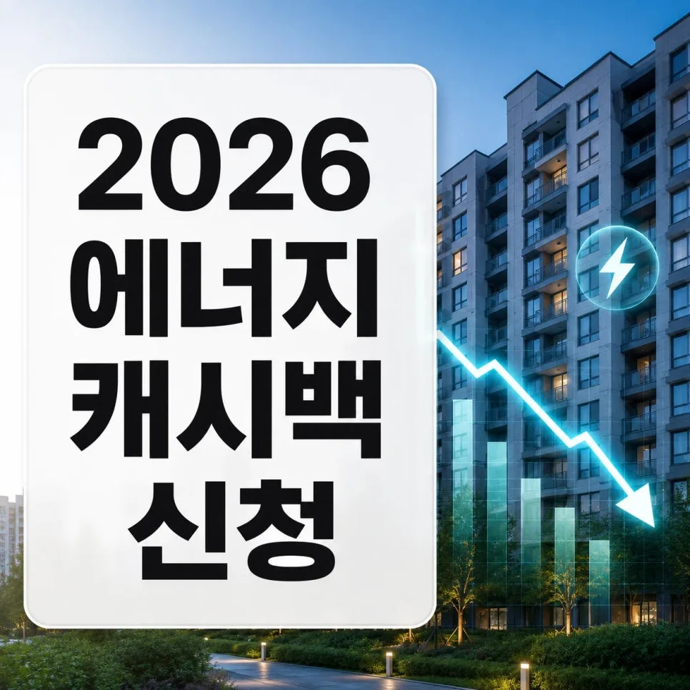 2026년 에너지 캐시백, 관리비 100원까지 차감받는 신청법