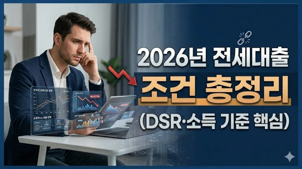 2026년 전세대출 조건: DSR·소득 기준 완벽 분석 — 비즈니스·경제 — dreamersama