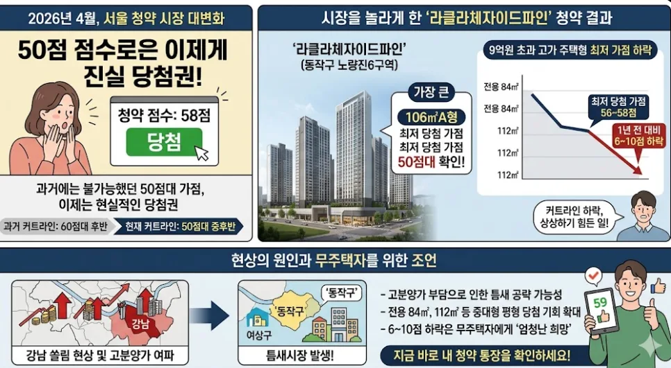 서울 청약 50점대 당첨 가능? 2026년 최신 전략 분석 3